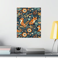 Vintage Foxy Florals 70s Inspired Premium Matte Vertical Posters!