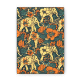 Vintage 70's Inspired Elephant Florals Canvas Gallery Wraps!