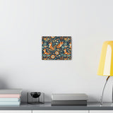 Vintage 70's Inspired Floral Foxy Canvas Gallery Wraps!