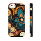 Vintage Florals Brown and Teal Tough Phone Cases, Case-Mate!