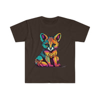 Hippie Neon Fox Kit Unisex Graphic Tees! Summer Vibes!
