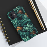 Teal Blue Pineapples Tough Phone Cases, Case-Mate! Summer Vibes!