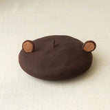 Unisex Frog Big Eye Wool Beret