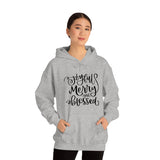 Joyful Merry Blessed Unisex Heavy Blend Hooded Sweatshirt! Winter Vibes!