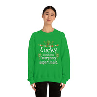 Lucky To Be in The Emergency Department Unisex Heavy Blend Crewneck Sweatshirt! Spring Vibes!