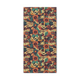 Vintage 70's Inspired Musical Notes Floral Canvas Gallery Wraps!