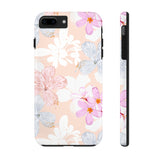 Pink Floral Hibiscus Flowers Tough Phone Cases, Case-Mate! Summer Vibes!