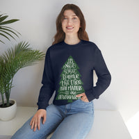 It's What is Around the Tree That Matters Unisex Heavy Blend Crewneck Sweatshirt! Winter Vibes!