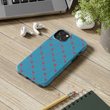 Valentines Day Tic Tac Toe Hearts Blue Tough Phone Cases, Case-Mate! Spring Vibes!