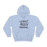 Joyful Merry Blessed Unisex Heavy Blend Hooded Sweatshirt! Winter Vibes!