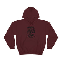 Christmas Is All About Jesus Unisex Heavy Blend Hooded Sweatshirt! Winter Vibes!