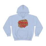 Kansas City Football Leopard Print Unisex Heavy Blend Hooded Sweatshirt! Football Season!