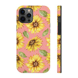 Pink Sunflower Tough Phone Cases, Case-Mate! Summer Vibes!