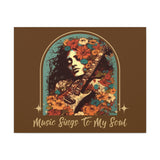 Vintage 70's Inspired Music Sings To My Soul Canvas Gallery Wraps!