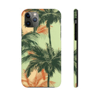 Palm Tree's Green and Orange Tough Phone Cases, Case-Mate! Summer Vibes!