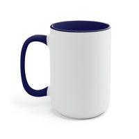 Freckled Fox Company Brand Logo 2023 Two-Tone Coffee Mugs, 15oz! Merch! Spring Vibes!