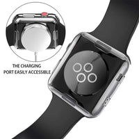 Universal TPU Bumper Case with Screen Protector for Smartwatch - Fits Multiple Sizes & Series