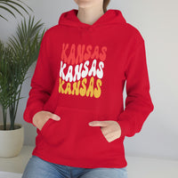 Kansas City Football Ride The Red Wave Unisex Heavy Blend Hooded Sweatshirt! Football Season! Spring Vibes!