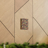 Vintage 70's Inspired Musical Notes Floral Canvas Gallery Wraps!