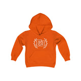 Freckled Fox Company White Logo Branded Youth Heavy Blend Hooded Sweatshirt! Foxy Kids! Merch!