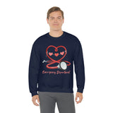 Valentines Day Emergency Department Stethoscope Heart Unisex Heavy Blend Crewneck Sweatshirt! Spring Vibes!