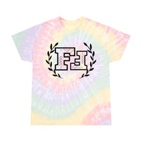 Freckled Fox Company Black Logo 2023 Tie-Dye Tee, Spiral! Graphic Tees! Merch! Spring Vibes! Summer Vibes!
