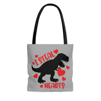 I Steal Hearts Valentines Day T-Rex Tote Bag! Spring Vibes!