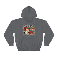 Rustic Cowboy Christmas Holiday Unisex Heavy Blend Hooded Sweatshirt! Winter Vibes!