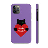 Valentines Day Your Perfect Kitten Purple Tough Phone Cases, Case-Mate! Spring Vibes!