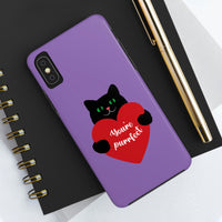 Valentines Day Your Perfect Kitten Purple Tough Phone Cases, Case-Mate! Spring Vibes!