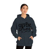 Caffeine King Unisex Heavy Blend Hooded Sweatshirt! Sarcastic Vibes!