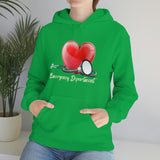 Valentines Day Stethoscope Heart Hug Emergency Department Unisex Heavy Blend Hooded Sweatshirt! Spring Vibes!