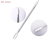 1Pcs Stainless Steel Double Head Cuticle Pusher