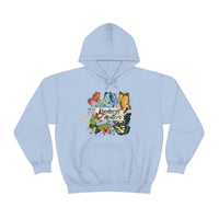 Kindness Matters Vintage Butterflies Unisex Heavy Blend Hooded Sweatshirt! Spring Vibes!