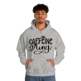 Caffeine King Unisex Heavy Blend Hooded Sweatshirt! Sarcastic Vibes!