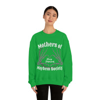 Mothers of Mayhem Society, Sleep Deprived Crewneck Sweatshirt! Sarcastic Vibes! Family Vibes!