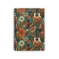 Vintage 70's Inspired Guitar Floral Spiral Journal!