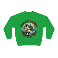 Grandpas The Name and Fishing is My Game Fathers Day Unisex Heavy Blend Crewneck Sweatshirt!