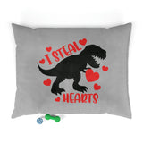 I Steal Hearts T Rex Valentines Day Pet Bed! Foxy Pets! Spring Vibes!