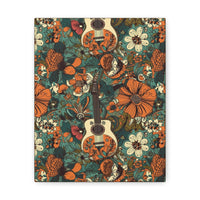 Floral Vintage 70's Inspired Guitar Canvas Gallery Wraps!