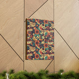 Vintage 70's Inspired Musical Notes Floral Canvas Gallery Wraps!