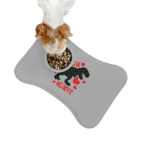 I Steal Hearts T Rex Valentines Day Pet Feeding Mats! Foxy Pets! Spring Vibes!