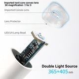 Quick-Dry Portable Nail Dryer: UV LED Mini Lamp Pen with Flashlight