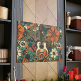 Floral Vintage 70's Inspired Guitar Canvas Gallery Wraps!