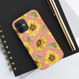 Pink Sunflower Tough Phone Cases, Case-Mate! Summer Vibes!