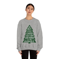 It's What is Around the Tree That Matters Unisex Heavy Blend Crewneck Sweatshirt! Winter Vibes!