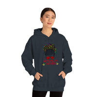 Just Really Love Christmas Bun Girl Unisex Heavy Blend Hooded Sweatshirt! Winter Vibes!