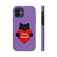 Valentines Day Your Perfect Kitten Purple Tough Phone Cases, Case-Mate! Spring Vibes!