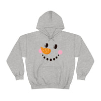 Grinning Snowman Side View unisex Heavy Blend Hooded Sweatshirt! Winter Vibes!