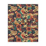 Vintage 70's Inspired Musical Notes Floral Canvas Gallery Wraps!